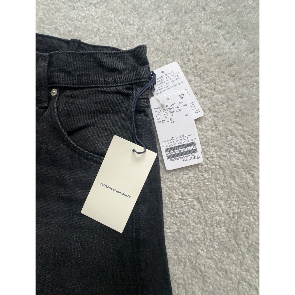 Brand New - Citizens of Humanity Horseshoe Jeans Size 25 DARK WASHED BLACK #1 - Picture 7 of 15